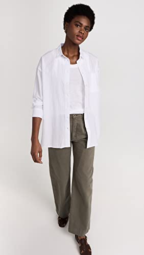 Madewell Women's The Signature Poplin Oversized Shirt, Eyelet White, Xxl #TOP4