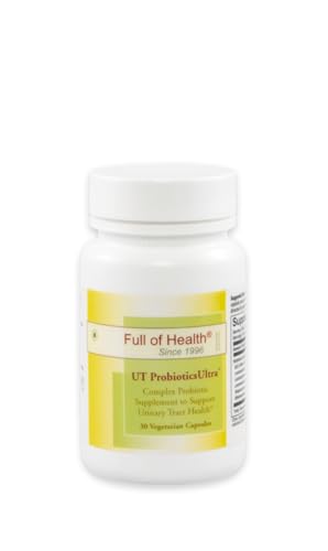Full of Health UT ProbioticsUltra [30 Vege Capsules] – Ultra-Strength (52.5 Billion CFU) Probiotic Complex | Urinary Tract Health Support | Quality Non-Dairy Ingredients