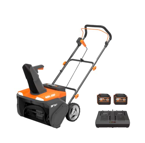 WORX Cordless Snow Blower,40V 20' Snow Thrower, WG461