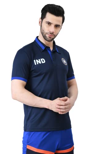 Image of playR x ICC T-shirt for Men - Regular Fit Athletic Sportswear, Durable, Lightweight, Breathable, Gym & Training Wear - Sports Tee for Running, Training, Workout For All Season