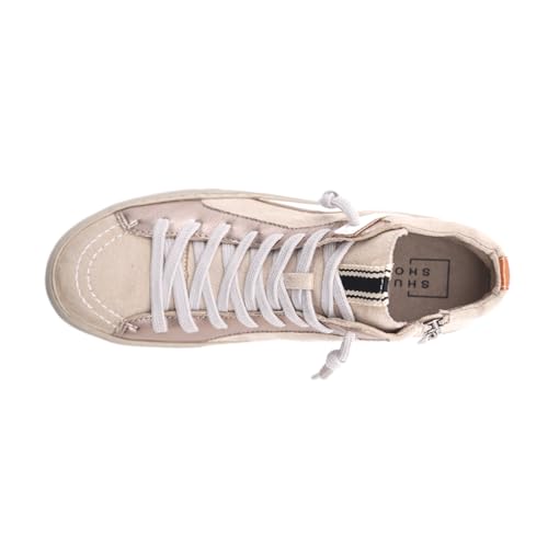 Womens Rooney Glitter High Lace Up Sneakers Shoes Casual - Beige4