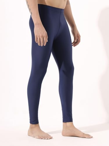 Image of LYCOT Men's Polyester Compression Full Pant /Tights /Legging for Gym Fitness, Running, Cycling, Yoga Fit Multi Sports, Cricket, Football, Badminton, & Other Outdoor Wear