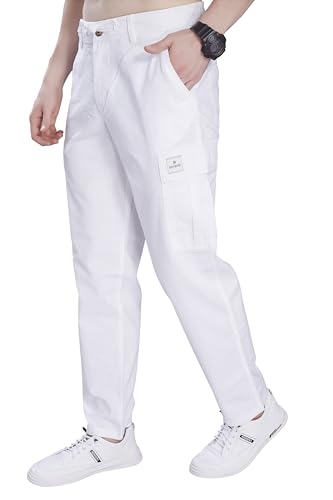 Image of DIVISIVE Men's Loose Fit Linen Blend Cotton Cargo Pants