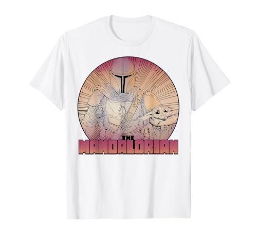 T-shirt The Child Star Wars pour fan du Mandalorian avec motif graphisme line art