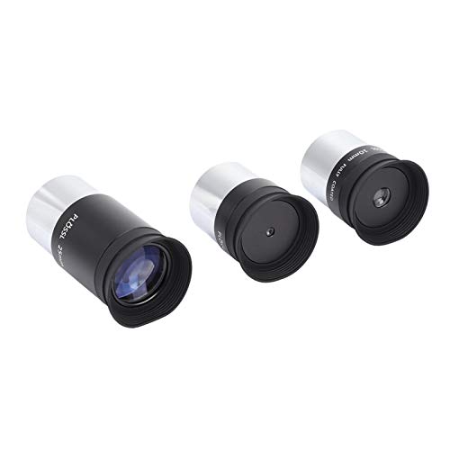 Astronomical Telescope Accessories 1.25" Plossl Telescope Eyepiece Set 4/10/25Mm And 2X Barlow Lens, Multi-Layer High-Definition Broadband Green Film #TOP6