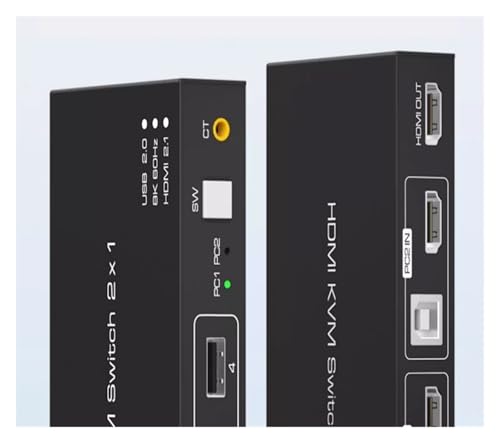 Convertidor digital KVM 2.1 8K HDR con conmutador USB 3.0 dual para monitor