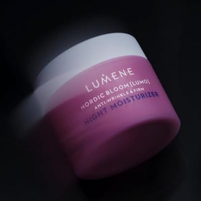 Lumene Nordic Bloom [Lumo] Anti-Wrinkle & Firm Night Moisturizer - Hydrating Face Moisturizer for Visibly Radiant & Smooth Skin - Formulated with Pre-Retinol Complex + Lingonberry Extract (1.7 oz)