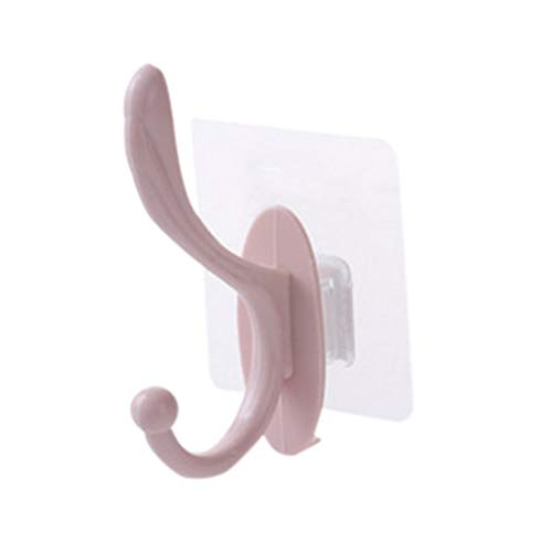 Preisvergleich Produktbild Deloito Netter Wandhaken Nahtlose Nagelfreies Selbstklebend Klebehaken Wiederverwendbare Scratch Wandhaken für Küche Badezimmer Decken (Rosa,1 Stücke)