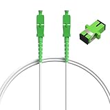 【Contenu De L'emballage】Vous recevrez un câble à fibre optique SC/APC de 15 m. Ce câble est idéal pour le déploiement de la fibre jusqu'au domicile (FTTH) et compatible avec les principaux opérateurs français tels qu'Orange Livebox, SFR La Box Fibre et Bouygues Telecom Bbox. L'intégration est simple et rapide, quel que soit votre fournisseur d'accès à Internet.