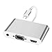 Produktbild Phone auf HDMI Adapter Kabel,HDTV1080P VGA & HDMI & Audio Adapter, 3 in 1 Digitaler AV-Adapter Konverter für alle Geräte über der IOS 5-Version