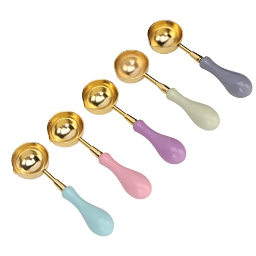 Colher de Cera para Derreter Cera, Etiqueta de Cera para Selar Colheres de Madeira Com Cabo Moderno,