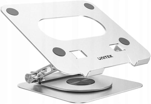 UNITEK Laptop Stand with Detachable USB-C Hub, 4K HDMI, 100W PD Charging, Space Grey