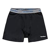 Mossy Oak Men's Standard Underwear Boxer Briefs, Anti Chafing & Quick Dry, Anthracite, X-Large