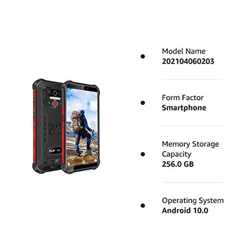Oukitel Wp5 Pro (2021) Rugged Smartphone, 8000Mah Battery 4Gb +64Gb Android 10 Unlocked Cell Phones Ip68 Waterproof 4G Lte Dual Sim Triple Camera 5.5 Hd+ Global Version Face Id Fingerprint Gps #TOP6