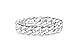 Miabella 925 Sterling Silver Italian 4mm Cuban Link Band Ring for Women Made in Italy (7)