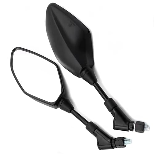 Espejos Retrovisores de Motocicleta con Cristal Convexo Antirreflejos para Yamaha