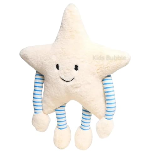 Image of CHIRKUT T Stuffed Animal, 50cm Fur White Star Shaped Pillow Stuffed | Stars Nursery Decor Home Decor for Bedroom Star Soft Pillow with Arm & Leg, Stuffed Soft Toy Doll for Home,(Strt pIillow)