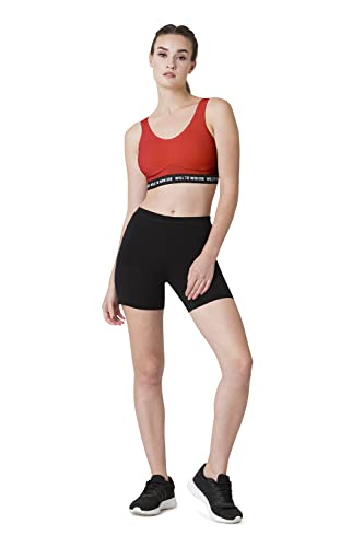 Image of Van Heusen Women's Slip-On Cotton Sports Bra | Full Coverage | Non-Padded | Non-Wired | Proactive Comfort Fit | Slip-On Easy Fit | High-Stretch Cotton | Breathable Fabric | Anti-Bacterial Tech | Color Fresh Technology | Keeps You Fresh | All-Day Active Comfort | Style 44006 | Available in Pack of 1 & 2