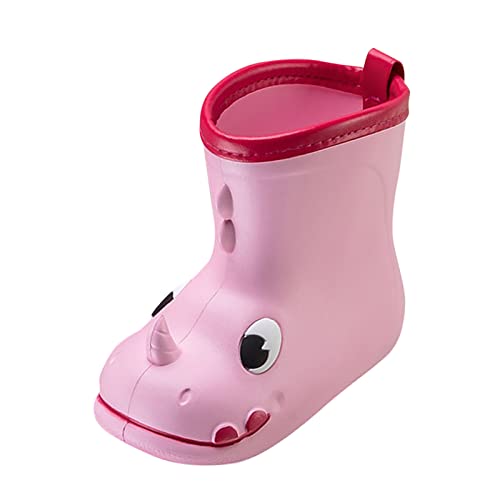 Baby Flats Sandals Cartoon Animals Rain Boots Toddler Kids Rain Shoes Childrens Adorable Lightwight Waterproof Shoes