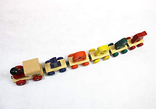 木のおもちゃ 連結汽車 数字 木製 関連画像 3