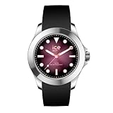 Kollektion ICE Steel Ice-Watch - ICE steel Sunset purple - Schwarze Damenuhr mit Silikonarmband - 020386 (Medium)
