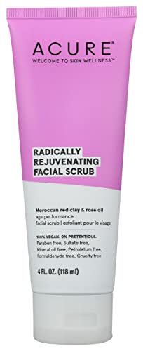 Acure Radically Rejuvenating Facial Scrub, Paraben Free, Vegan, 4 Fluid Ounce (Pack Of 1) #TOP6