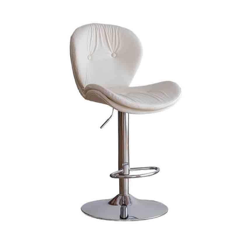 Chaise de bar élévatrice blanche pour aménager un coin repas convivial en cuisine