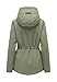 MARIKOO Damen Jacke (XS-3XL) wasserabweisend mit fester Kapuze, taillierbar - N127 - OliveLeaf Größe L - Gr.L