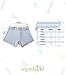 ORGANICKID Boys 100% Organic 100% Cotton Underwear GOTS Certified Kids Toddler Boxer Briefs Pack of 3 Blue