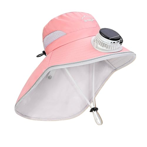 Sombrero con ventilador solar portátil que refresca a los niños de forma natural en el camping