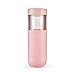 HOST Freeze Double Walled Insulated Water Bottle Freezer Tumbler with Active Cooling Gel Stainless Steel Lid and Silicone Grip, Set of 1 20 Oz Plastic Bottle, Blush