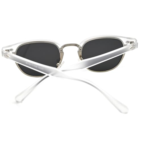 Image of Onrtry Classic Polarized Sunglasses for Men Women Semi-Rimless Frame Sun Glasses Fashion Retro Designer Shades
