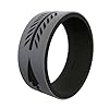 QALO Men's Rubber Wedding Ring Durable Flexible Design Silicone Wedding Bands Skin-Friendly Comfortable Fit for Active Lifestyle, Workouts, Training and Daily Wear