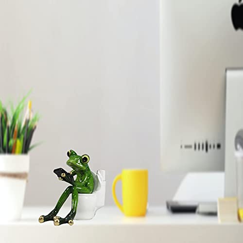 Comfy-Hour-5-Resin-Frog-Figurine–Novelty-Funny-Sitting-Frog-Sculpture-for-Shelf-Table-or-Desk-Decor-Animal-Collectible-Decoration Comfy Hour 5 Resin Frog Figurine–Novelty Funny Sitting Frog Sculpture for Shelf Table or Desk Decor Animal Collectible Decoration