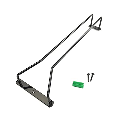 Kaeltsyn Soporte de metal para copas de vino que ahorra espacio, organizador de almacenamiento para colgar en la pared