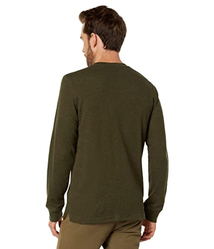 U.S. Polo Assn. Long Sleeve Solid Thermal Henley Army Heather MD2