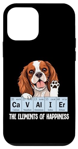 Mens Womens Girls Elements of Happiness Red Cavalier Dog Mom �X�}�z�P�[�X iPhone 12 mini �p