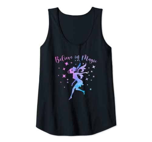 Femme Fairy Believe in Magic Love Fairies pour femme, adolescente, fille, enfant et maman Débardeur