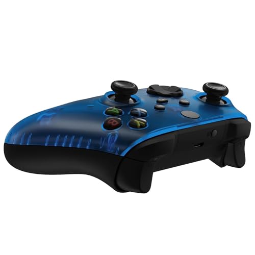 Image of ProControllers LLC Wireless Custom Controller Compatible with PC, Windows 10+, Series X /S & One (Series X /S Clear Blue)