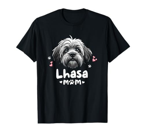 Lhasa Mom Lhasa Apso Dog T-Shirt