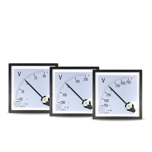Voltímetro bidireccional ±100 V con aguja central para control preciso de corriente continua 2