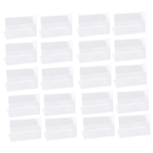 Soporte de acrílico transparente EXCEART con 20 piezas para fotos y documentos de oficina