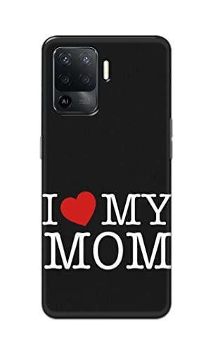 Image of PRINTFIDAA I Love My Mom Hard Back Cover for Oppo F19 Pro Back Cover -(P6) KAT1006