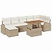 Solivagant Garten-Sofa-Set mit Kissen 8 pcs Beige und Creme, Möbel,Gartenmöbel,Gartensit... 68.3 kg-3349616