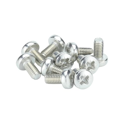 M4 (4mm x 12mm) Pozi Pan Head Machine Screws - A2 Grade Stainless Steel (Pack of 20)