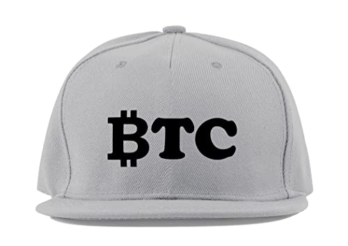 Casquette Bitcoin homme et femme en coton gris taille unique pour le sport respirant