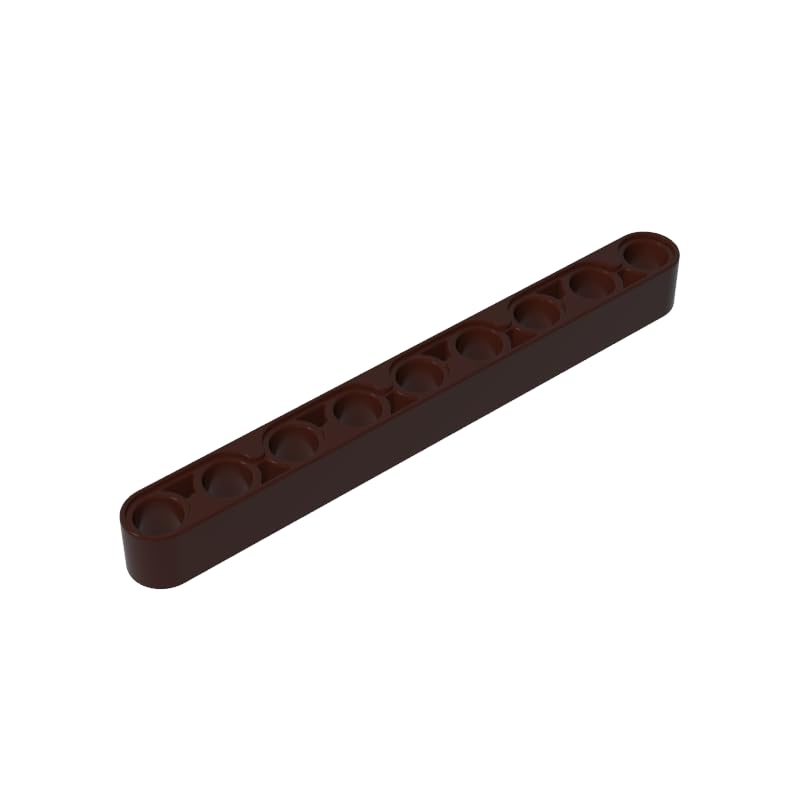 XYEIUGO GDS-666 40490 Technic Beam 1x9 Thick, Dark Brown, 50 PCS