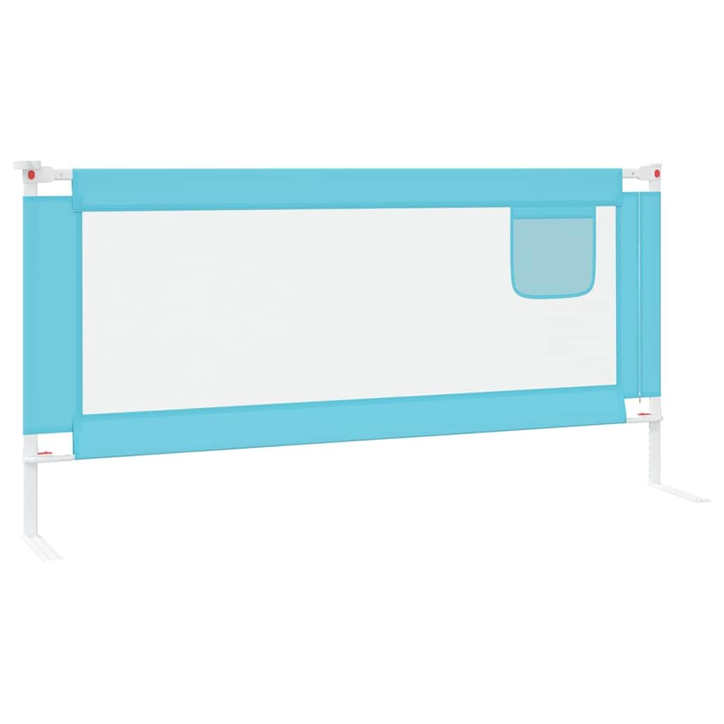 vidaXL Sponda Letto di Sicurezza per Bambini Blu 190x25 cm in Tessuto