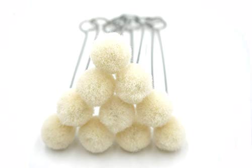 Innetoc 60 Pack Lint Wool Dauber For Leathercraft ,Sealers,Paint Scrapbook Projects (Medium Roud) #TOP2