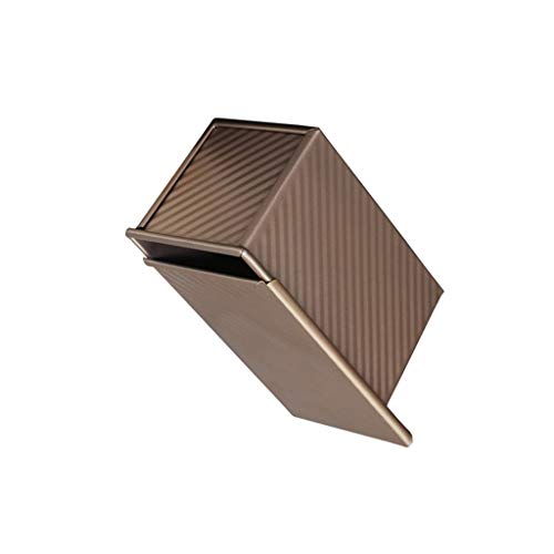 ZHANGXIAO Loaf Tin, Thick Carbon Steel 450g Dough with Lid for Baking Bread, Toast, and Cakes - Non-Stick Design (Size: 21x12x11cm)